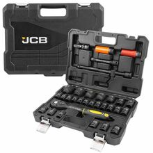 Trusa tubulare de impact si accesorii 8-36mm in 6 si 12 colturi JCB TOOLS JCB-4323-5MPB Trusa tubulare de impact si accesorii 8-36mm in 6 si 12 colturi JCB TOOLS JCB-4323-5MPB