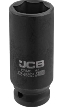 Tubulara de impact lunga profesionala 1/2" - 25mm in 6 colturi JCB Tools JCB-4458525 Tubulara de impact lunga profesionala 1/2" - 25mm in 6 colturi JCB Tools JCB-4458525