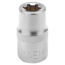 Tubulara din Crom-Vanadium scurta 6 colturi 1/2"- E14 JCB TOOLS JCB-54614