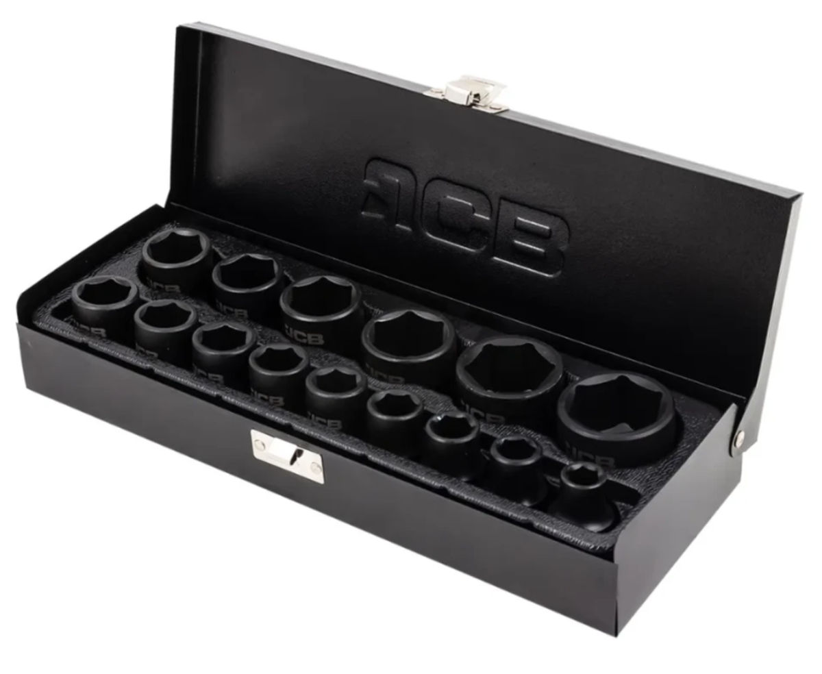 Trusa chei tubulare de impact scurte in 6 colturi 1/2" - 10 - 32mm JCB TOOLS JCB-4159-5MPB Trusa chei tubulare de impact scurte in 6 colturi 1/2" - 10 - 32mm JCB TOOLS JCB-4159-5MPB