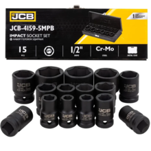Trusa chei tubulare de impact scurte in 6 colturi 1/2" - 10 - 32mm JCB TOOLS JCB-4159-5MPB