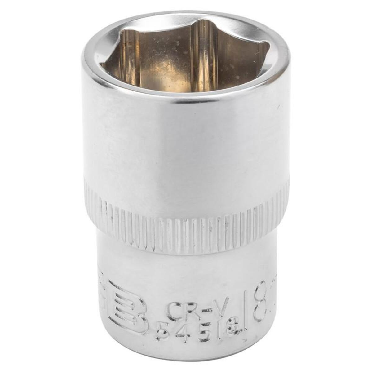 Cheie tubulara scurta 1/2" - 18mm in 6 colturi JCB TOOLS JCB-54518 Cheie tubulara scurta 1/2" - 18mm in 6 colturi JCB TOOLS JCB-54518