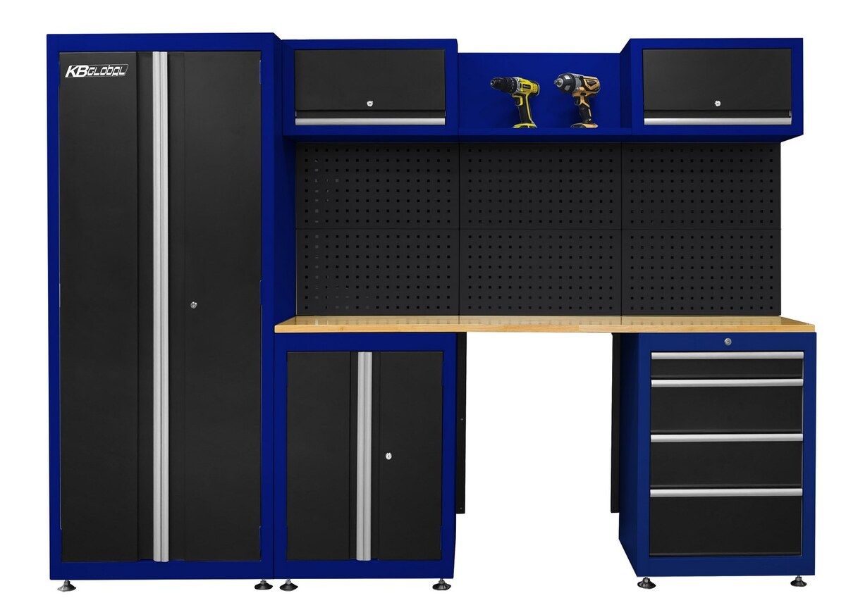 Mobilier metalic pentru atelier 13 piese KB Global KBTC1215 Mobilier metalic pentru atelier 13 piese KB Global KBTC1215