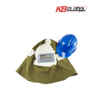 Masca + casca de protectie pentru sablare KB Global PI-4