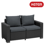 Canapea cu 2 locuri graphite California Keter 252816 Canapea cu 2 locuri graphite California Keter 252816