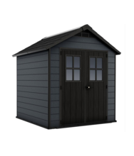 Casuta de gradina Newton 757 gri cu usa dubla Keter 249353 Casuta de gradina Newton 757 gri cu usa dubla Keter 249353