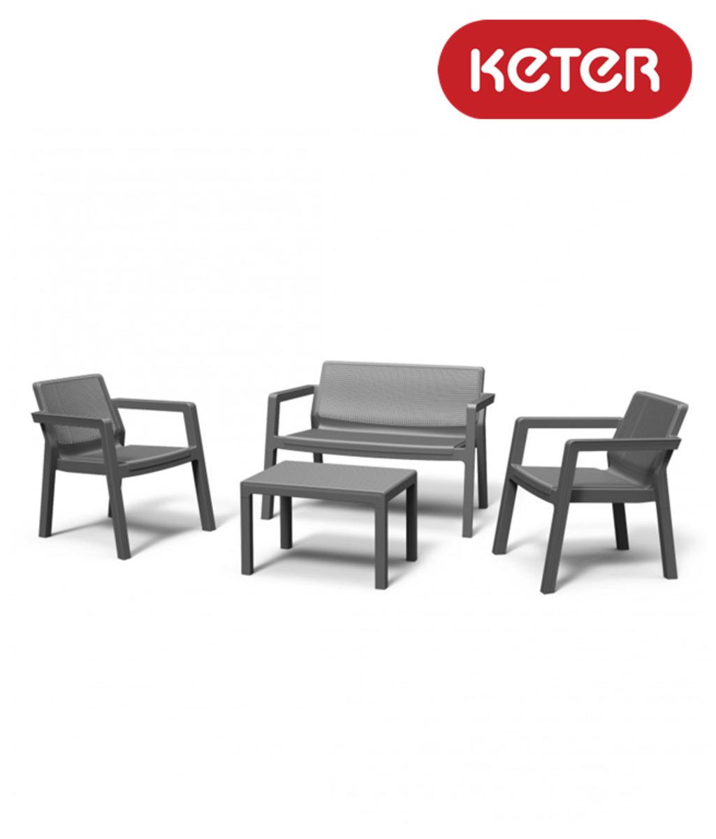 Set mobilier gradina Keter Graphine Emili Patio 246589 Set mobilier gradina Keter Graphine Emili Patio 246589