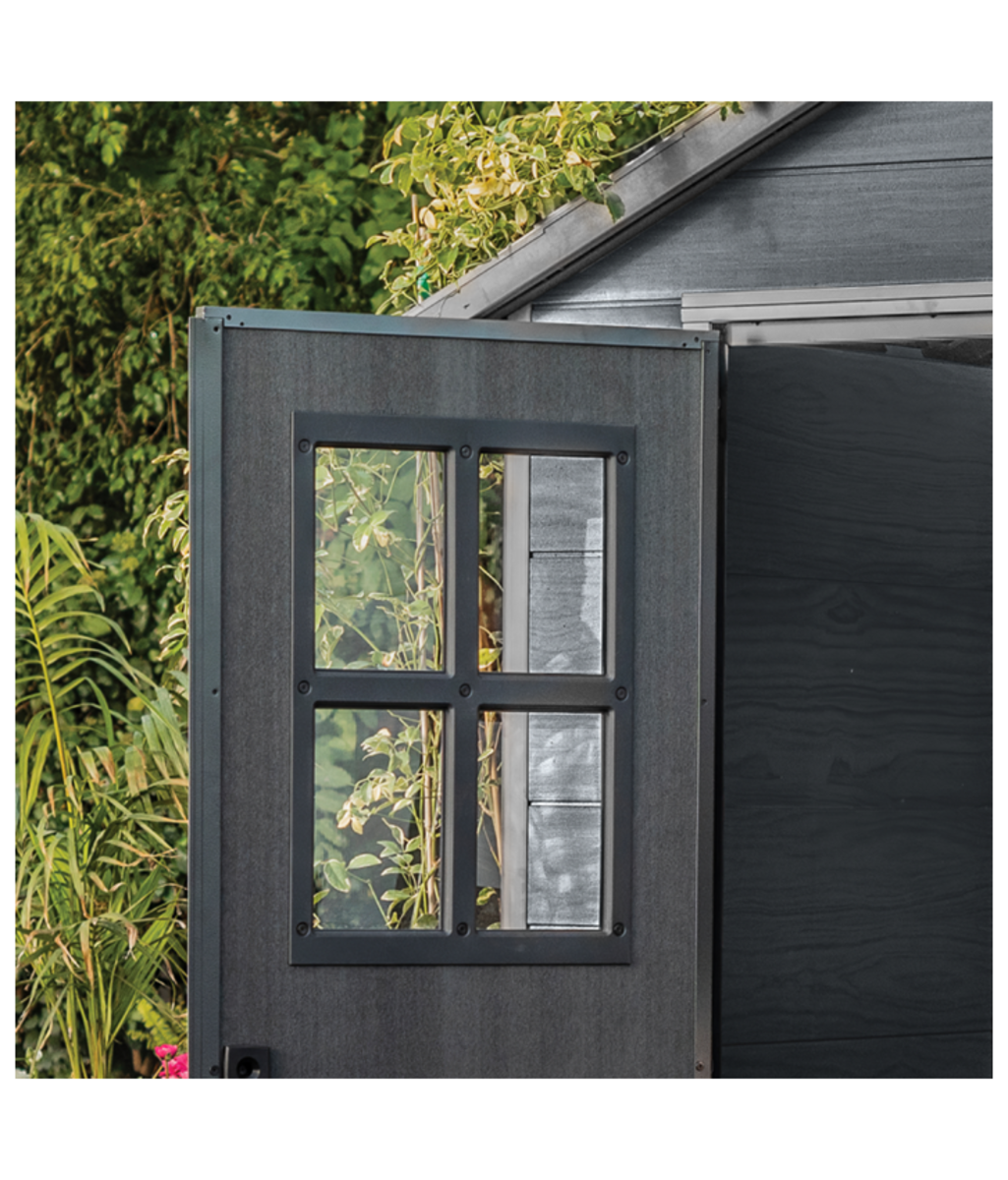Casuta de gradina gri cu usa dubla Newton 759 Keter 249355 Casuta de gradina gri cu usa dubla Newton 759 Keter 249355