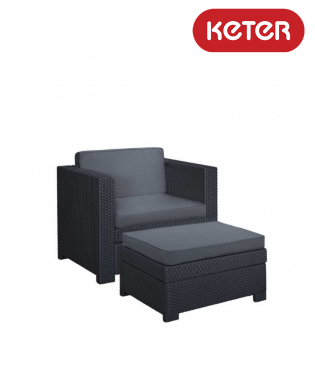 Fotoliu cu masa/taburete Keter Provence Chillout 235078 Fotoliu cu masa/taburete Keter Provence Chillout 235078