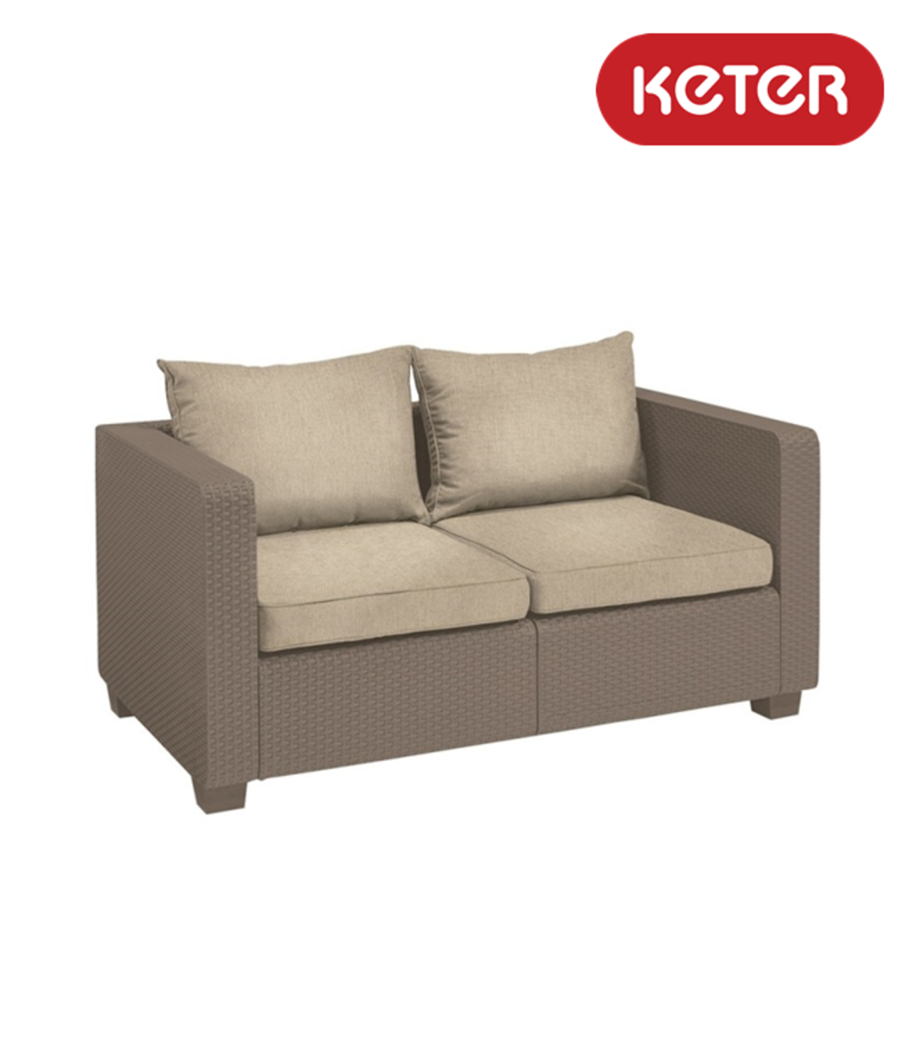Canapea cu 2 locuri Cappuccino Salta Keter 236101 Canapea cu 2 locuri Cappuccino Salta Keter 236101