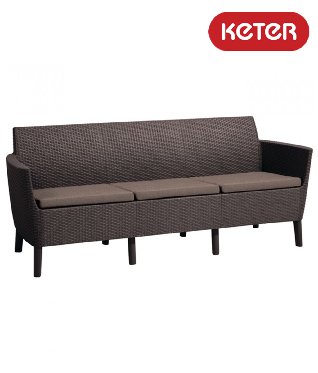 Canapea cu 3 locuri maro Selemo Keter 13.250.760.00124 Canapea cu 3 locuri maro Selemo Keter 13.250.760.00124