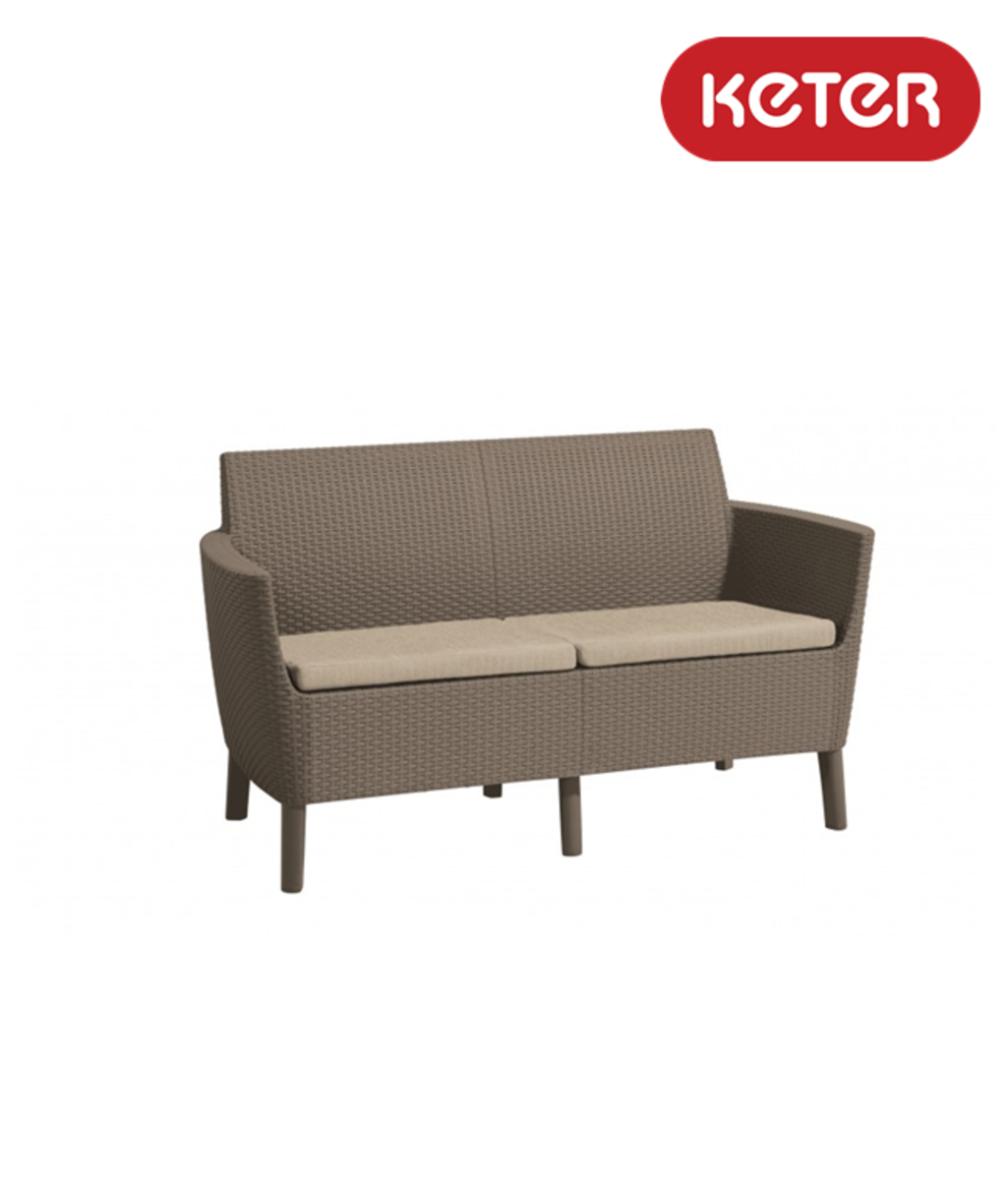 Canapea cu 2 locuri cappuccino Selemo Keter 244097 Canapea cu 2 locuri cappuccino Selemo Keter 244097