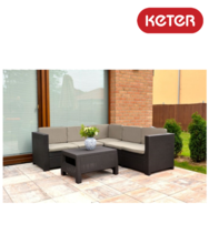 Set mobilier de gradina cu masa maro Provence Keter 227777 Set mobilier de gradina cu masa maro Provence Keter 227777