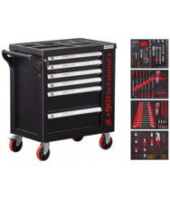 Dulap de scule profesional cu 6 sertare echipat cu 158 piese BGS - Do it yourself 6055 Dulap de scule profesional cu 6 sertare echipat cu 158 piese BGS - Do it yourself 6055
