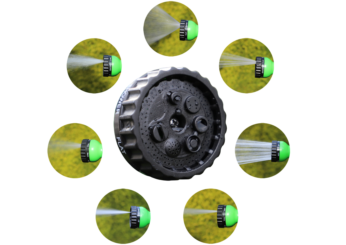 Set furtun de gradina + pistol pentru stropit 7 functii BGS - Do it yourself 70903