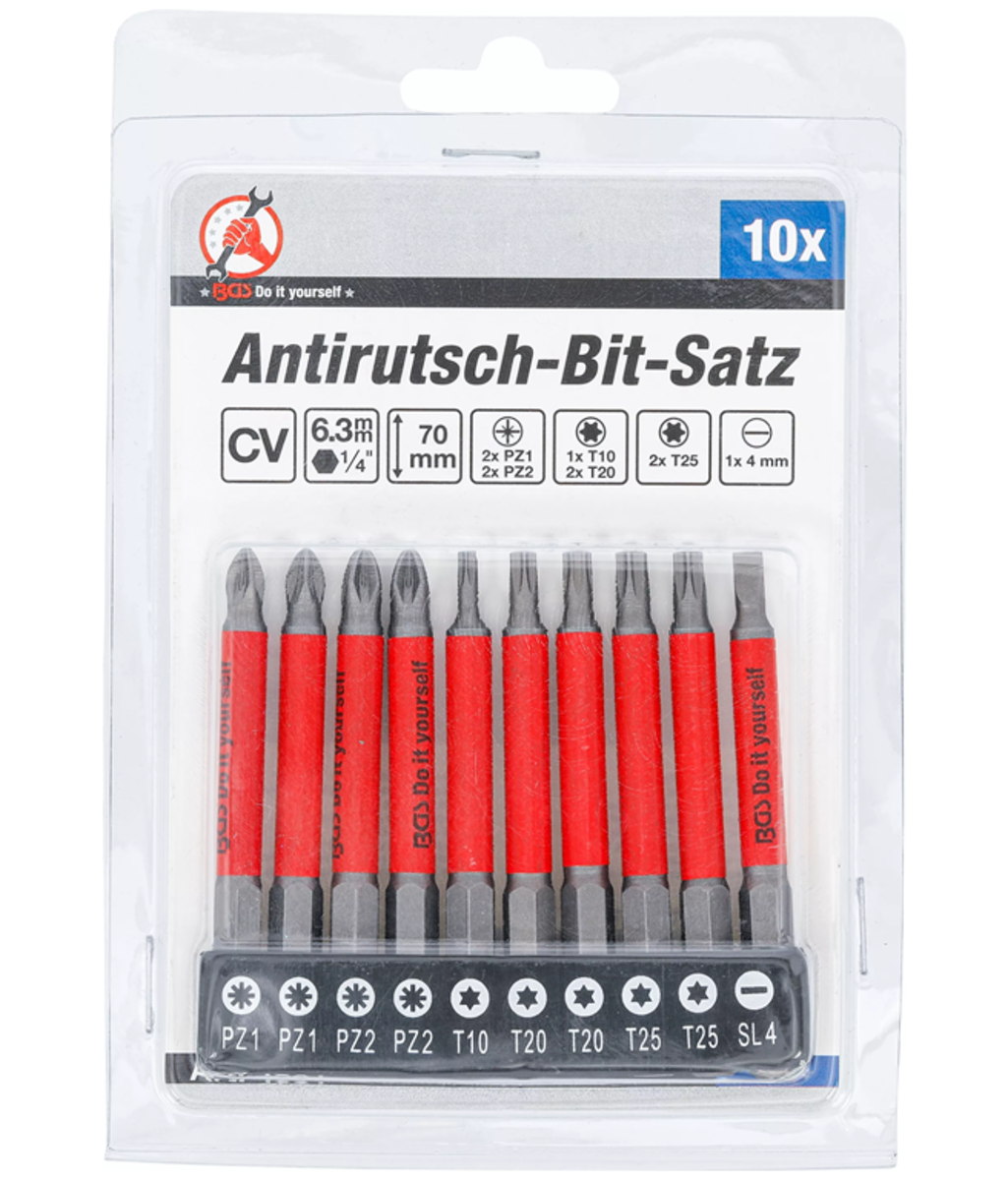 Trusa insurubare cu biti magnetici si sistem antialunecare 10 piese BGS - Do it yourself 4831