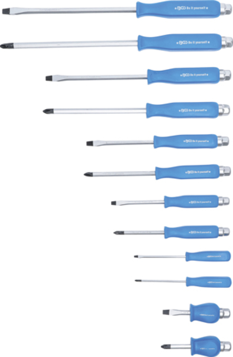 Trusa surubelnite de forta cu lama dreapta si in cruce + dalta BGS - Do it yourself Trusa surubelnite de forta cu lama dreapta si in cruce + dalta BGS - Do it yourself