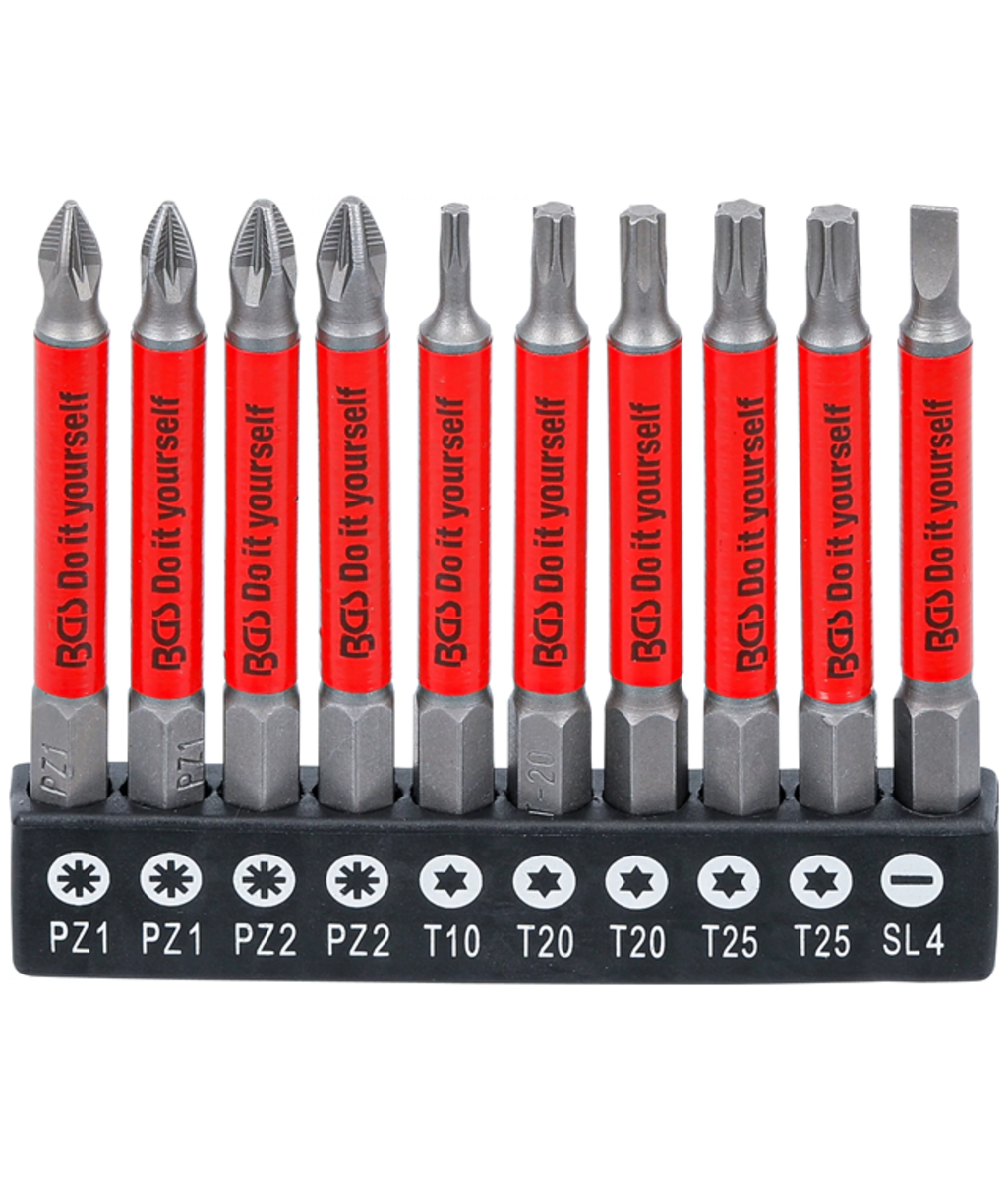 Trusa insurubare cu biti magnetici si sistem antialunecare 10 piese BGS - Do it yourself 4831