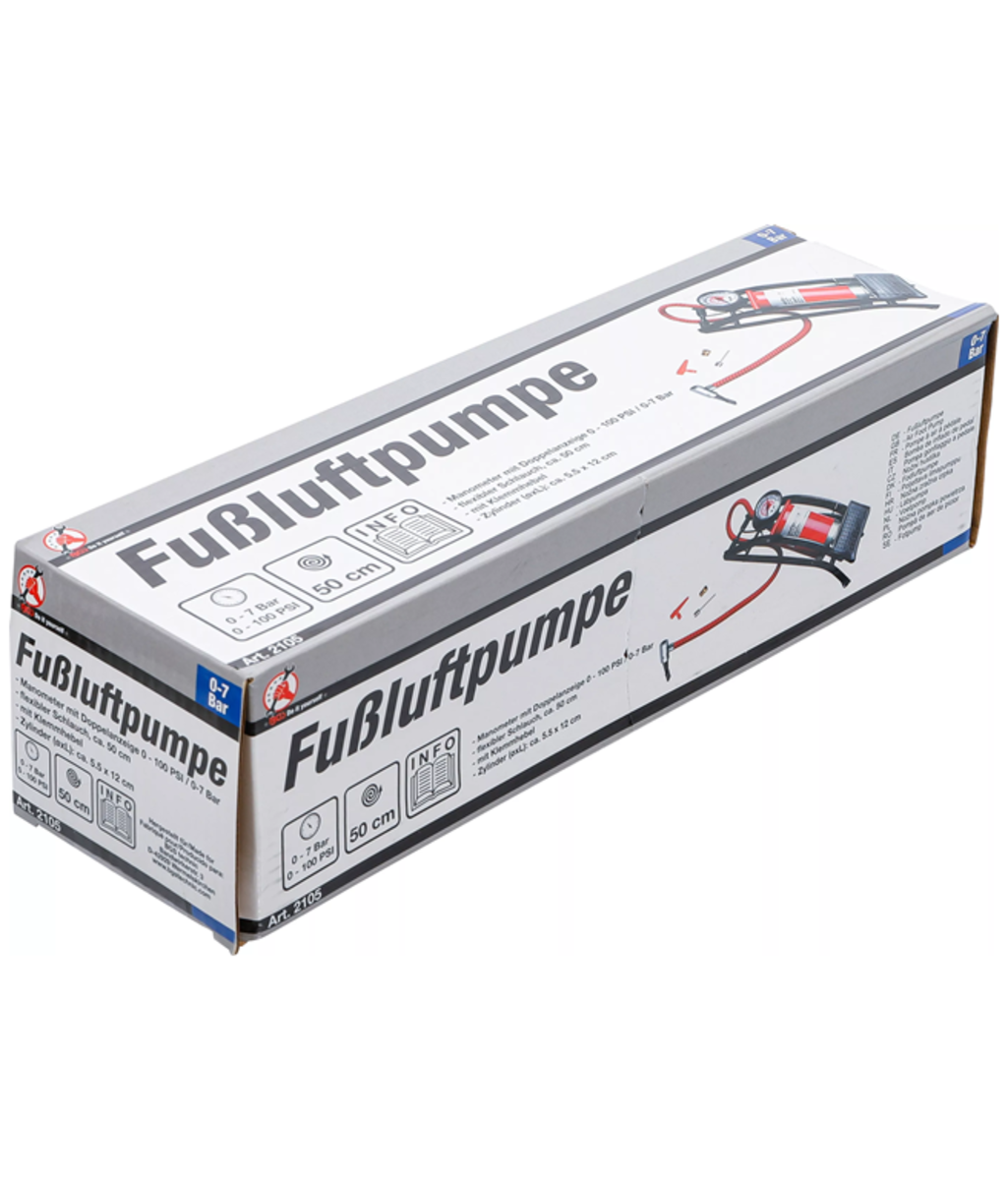 Pompa de aer pentru picior 0-7Bar BGS - Do it yourself 2105
