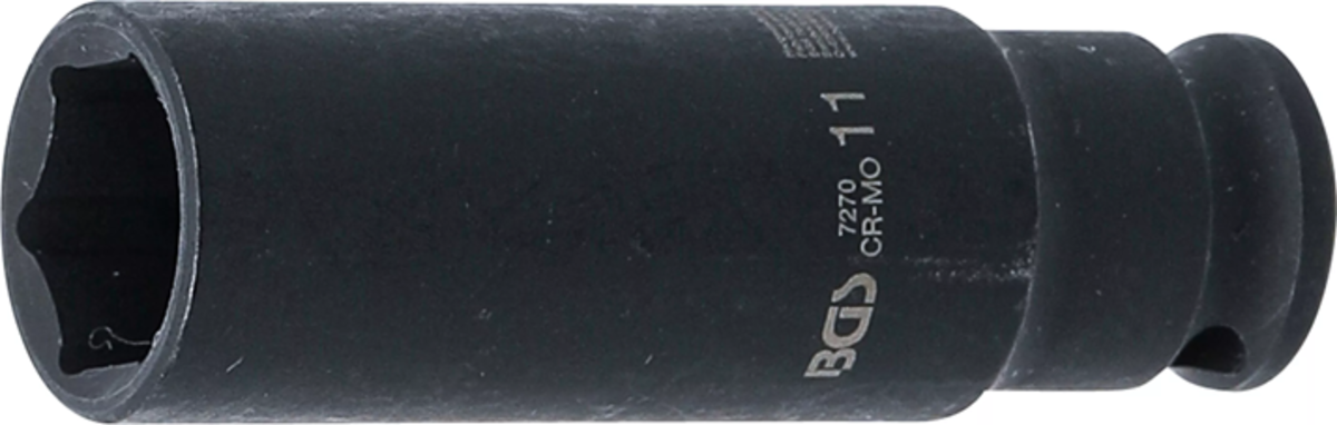 Tubulara de impact lunga 1/4" - 11mm in 6 colturi BGS 7270 Tubulara de impact lunga 1/4" - 11mm in 6 colturi BGS 7270