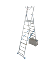 Scara Stabilo telescopica, dubla cu 8-10 trepte pe o parte Krause KR-127648 Scara Stabilo telescopica, dubla cu 8-10 trepte pe o parte Krause KR-127648