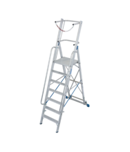 Scara Stabilo mobila cu lant de siguranta, dubla cu 7 trepte pe o parte Krause KR-127518 Scara Stabilo mobila cu lant de siguranta, dubla cu 7 trepte pe o parte Krause KR-127518