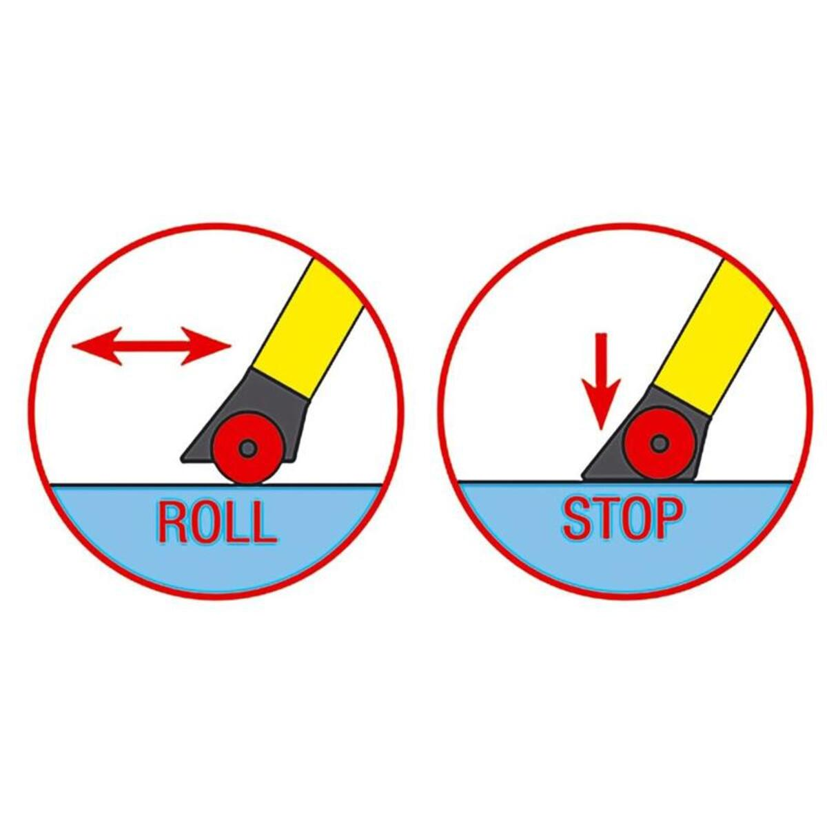 Scara Monto Rolly dubla 2x2 trepte, cu roti retractabile Krause KR-130044 Scara Monto Rolly dubla 2x2 trepte, cu roti retractabile Krause KR-130044