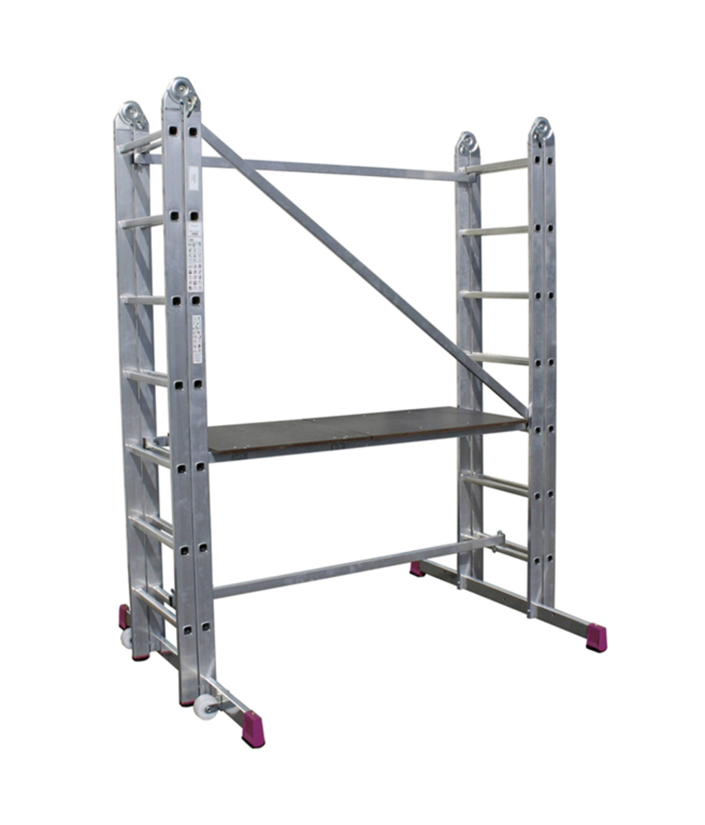 Scara Corda din aluminiu tip schela articulara 4.85m Krause KR-916273 Scara Corda din aluminiu tip schela articulara 4.85m Krause KR-916273