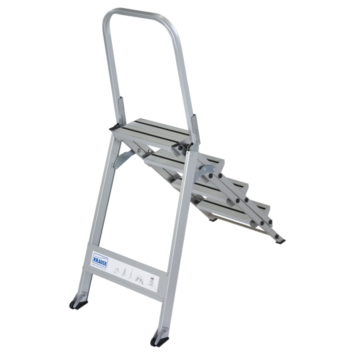 Platforma pliabila cu maner Stabilo 4 trepte, 2.90m Krause KR-810311