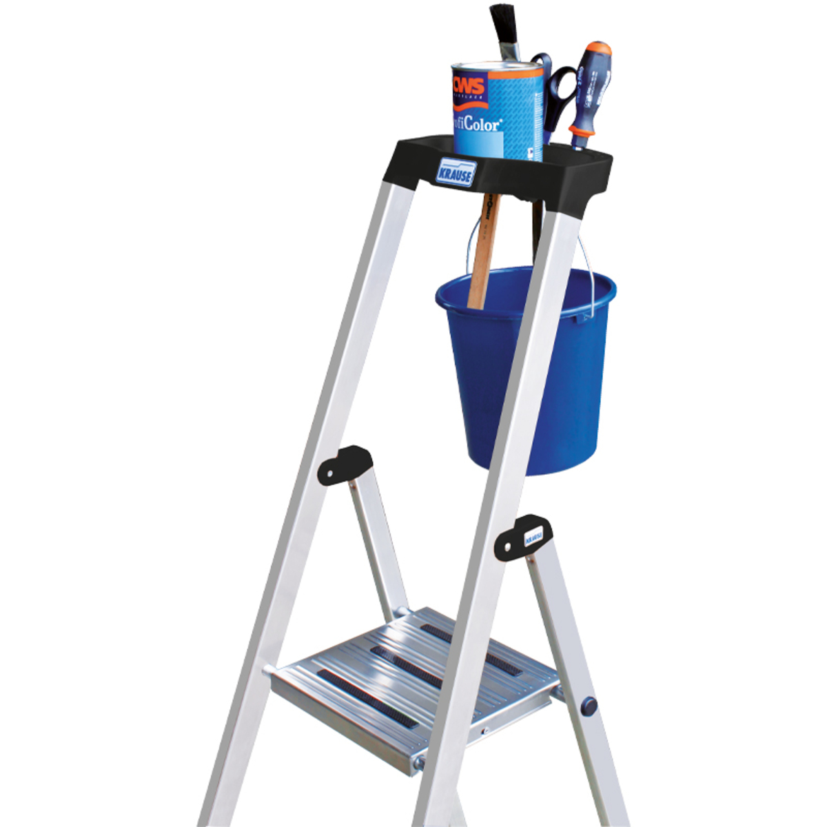 Scara Monto Safety dubla cu 6 trepte pe o parte Krause KR-126344 Scara Monto Safety dubla cu 6 trepte pe o parte Krause KR-126344