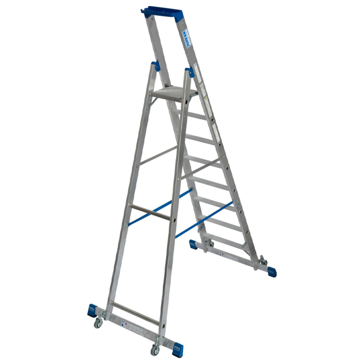 Scara Stabilo mobila cu traverse, dubla cu 8 trepte pe o parte Krause KR-127327 Scara Stabilo mobila cu traverse, dubla cu 8 trepte pe o parte Krause KR-127327