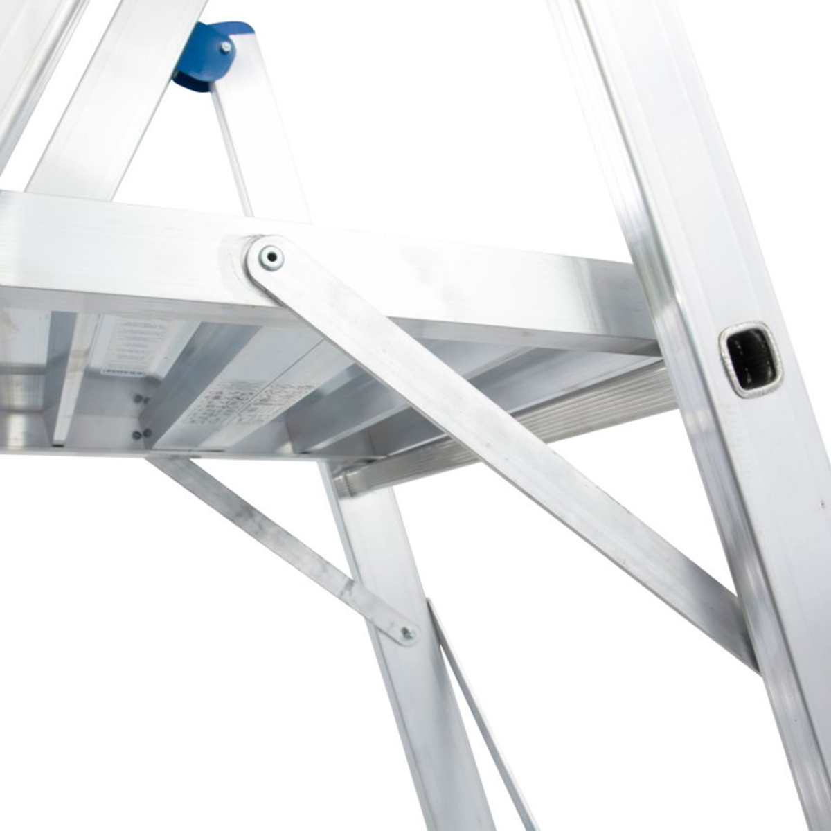 Scara Stabilo mobila cu lant de siguranta, dubla cu 9 trepte pe o parte Krause KR-127532