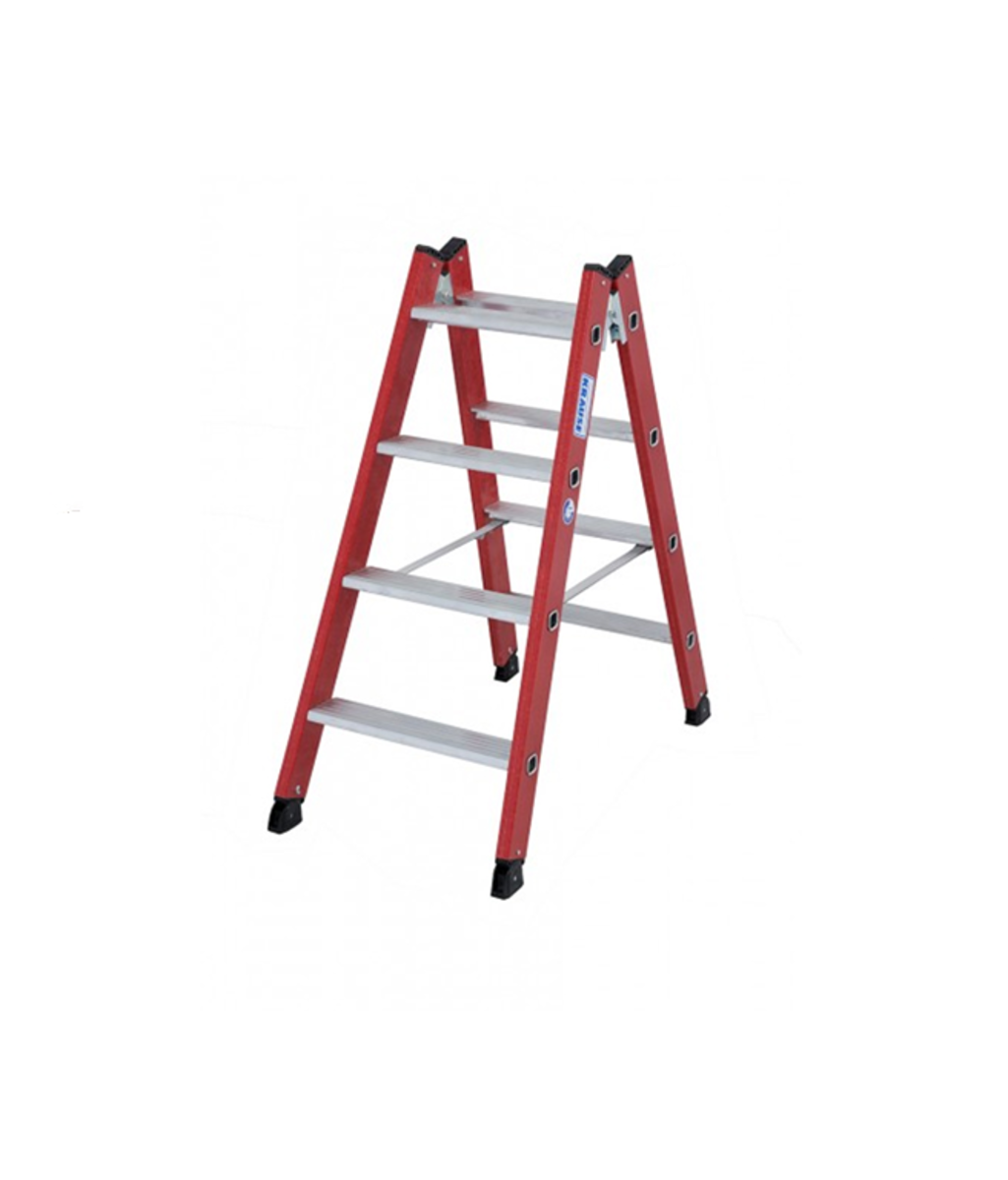 Scara dubla electroizolanta din fibra de sticla 2x4 trepte Krause  KR-815408 Scara dubla electroizolanta din fibra de sticla 2x4 trepte Krause  KR-815408