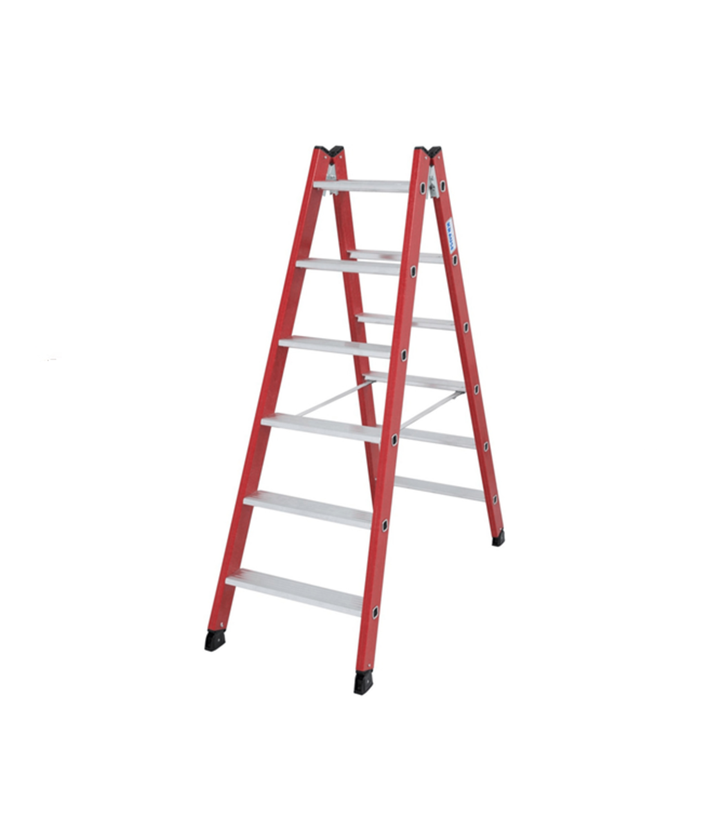 Scara dubla electroizolanta din fibra de sticla 2x6 trepte Krause KR-815422 Scara dubla electroizolanta din fibra de sticla 2x6 trepte Krause KR-815422