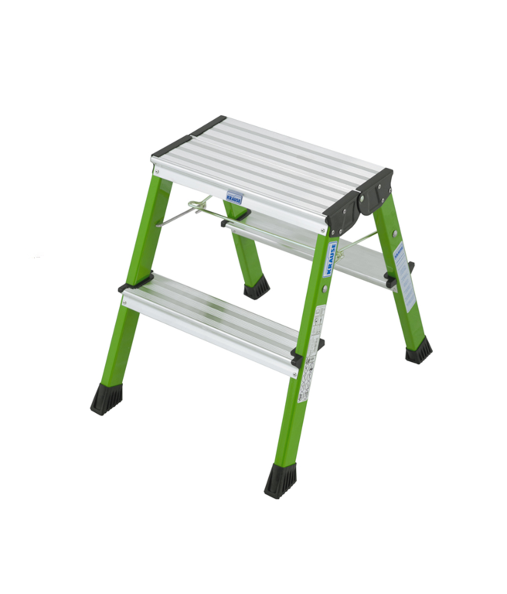 Scara Monto Rolly dubla 2x2 trepte, cu roti retractabile Krause KR-130143