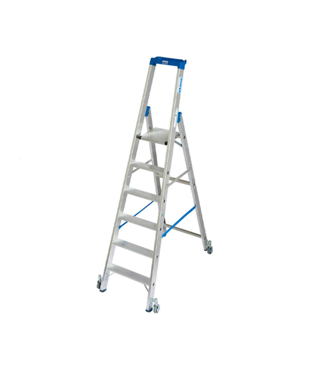 Scara Stabilo mobila, dubla cu 6 trepte pe o parte Krause KR-124630
