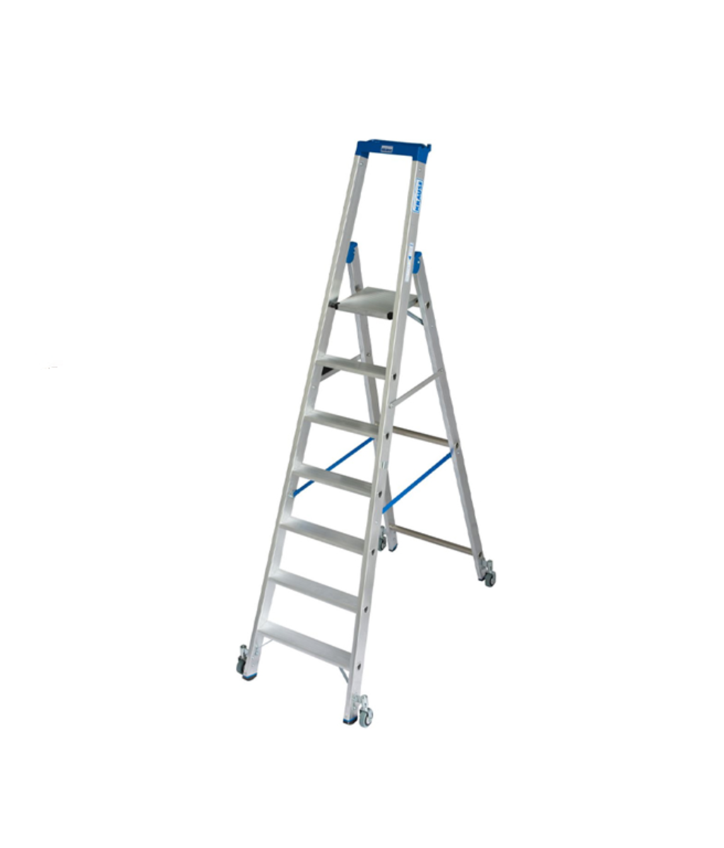 Scara Stabilo mobila, dubla cu 7 trepte pe o parte Krause KR-124647