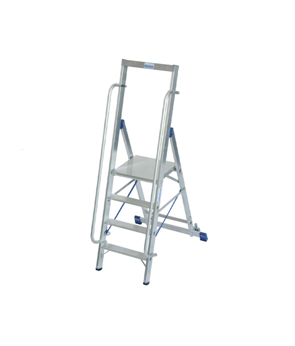 Scara Stabilo mobila cu platforma mare, dubla cu 4 trepte pe o parte Krause KR-127747 Scara Stabilo mobila cu platforma mare, dubla cu 4 trepte pe o parte Krause KR-127747