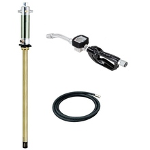 Pompa pneumatica de ulei 5:1 pentru butoi de 220 Kg cu furtun si pistol cu ceas digital Lube Works Pompa pneumatica de ulei 5:1 pentru butoi de 220 Kg cu furtun si pistol cu ceas digital Lube Works