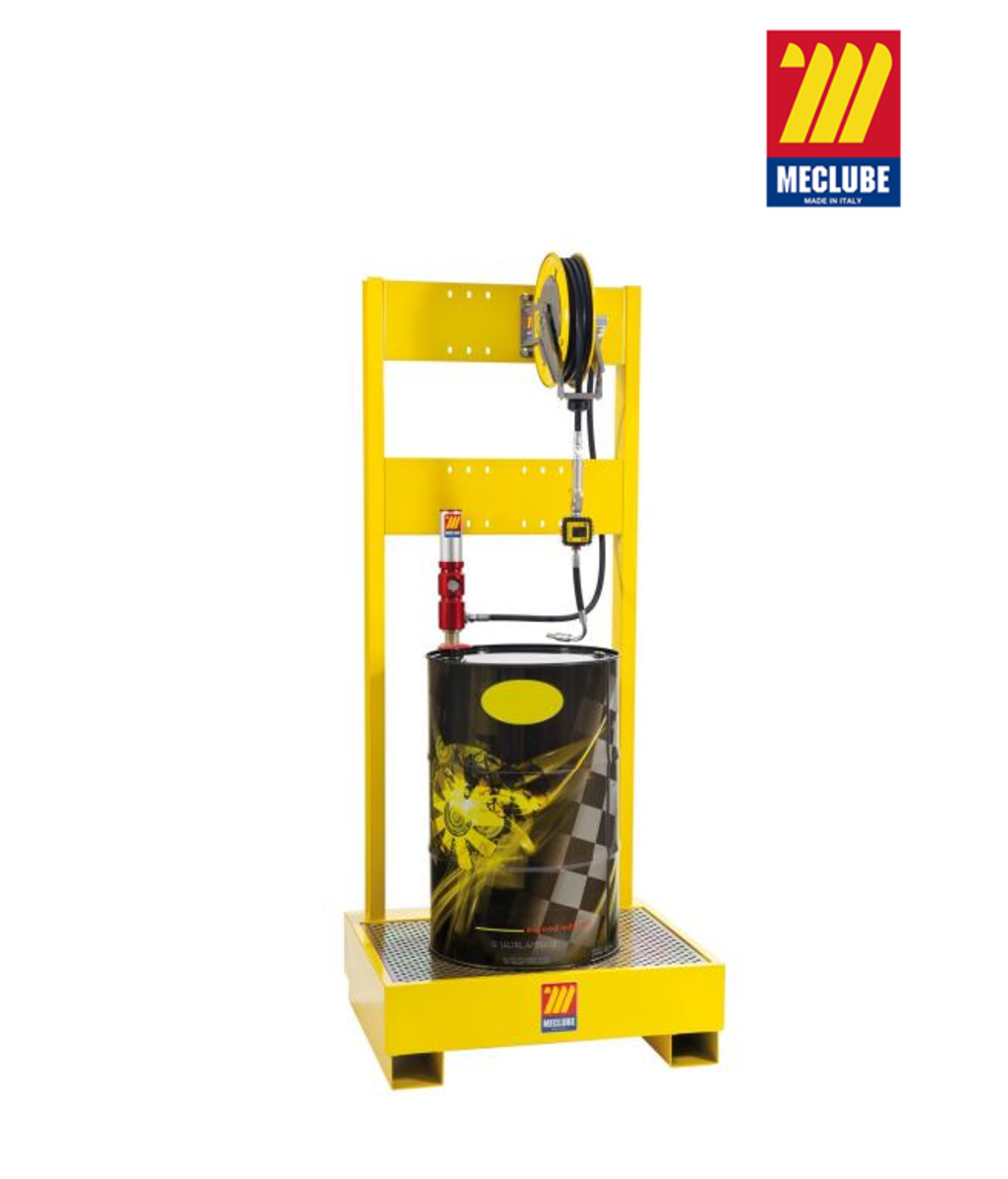 Pompa pneumatica pentru ulei cu suport pentru butoi si pentru tambur 180 - 220 Litri MecLube Italia 023-1935-000 Pompa pneumatica pentru ulei cu suport pentru butoi si pentru tambur 180 - 220 Litri MecLube Italia 023-1935-000