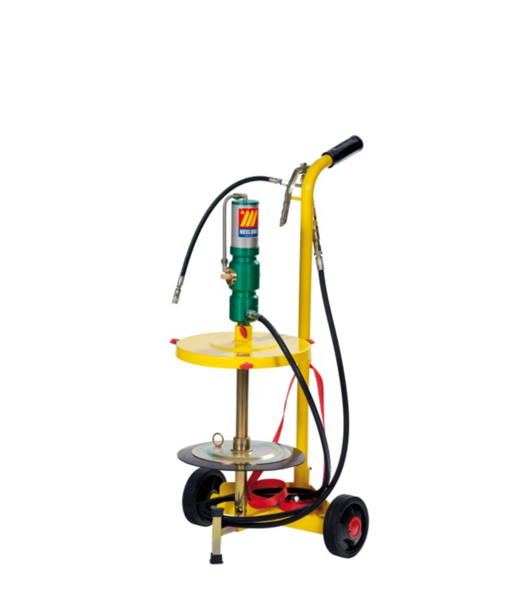 Pompa pneumatica de gresare vaselina 50:1 Kit complect pentru butoi 18-30 Kg MecLube Italy Pompa pneumatica de gresare vaselina 50:1 Kit complect pentru butoi 18-30 Kg MecLube Italy