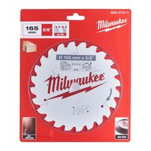 Disc pentru debitare lemn 15.87X165 mm 24 dinti Milwaukee 4932471311 Disc pentru debitare lemn 15.87X165 mm 24 dinti Milwaukee 4932471311