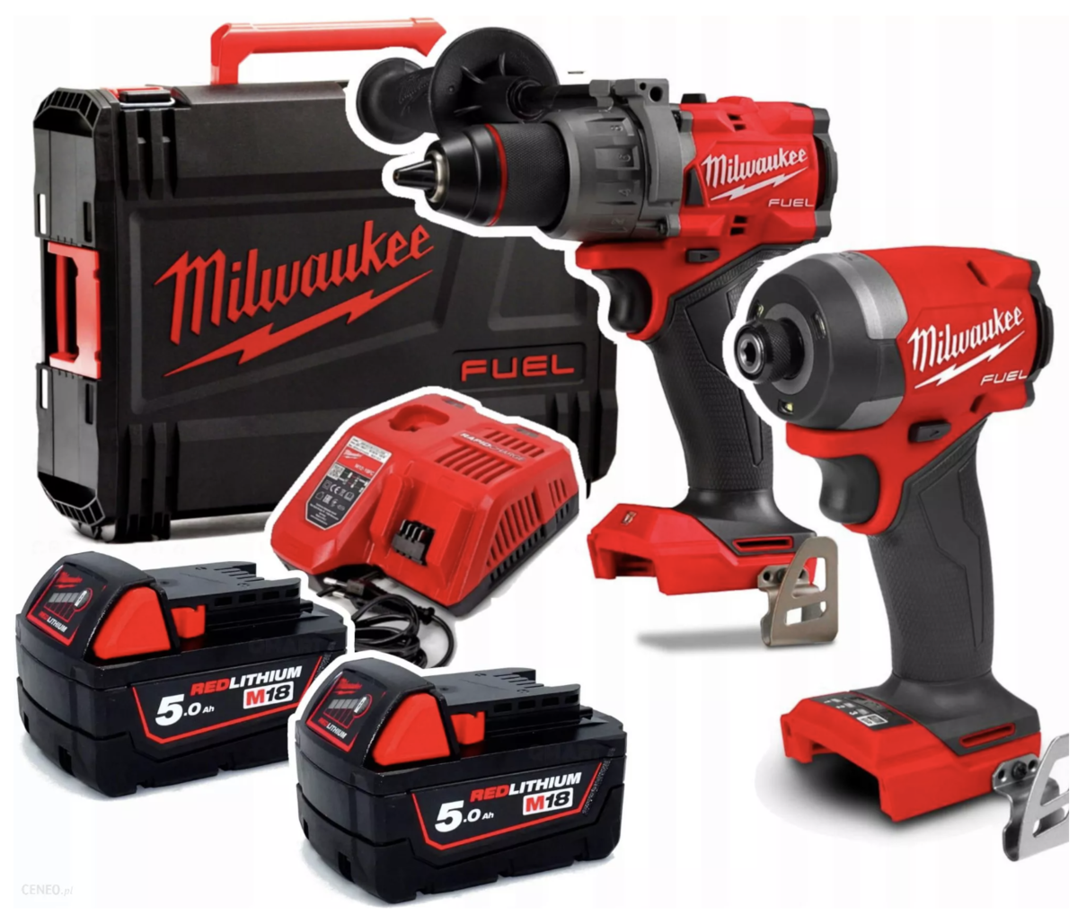 Set de 2 scule Milwaukee M18FPP2A3-502x cu 2 acumulatori 5.0Ah