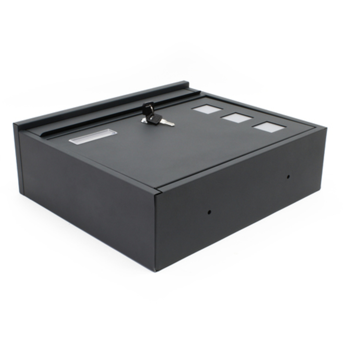 Cutie postala din otel cu design modern V12 Antracit 