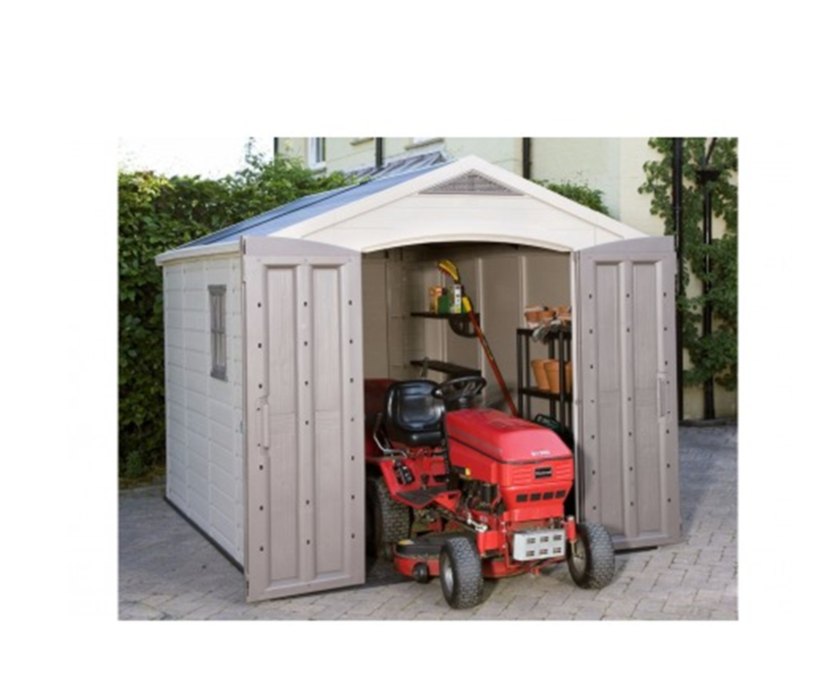 Casuta de gradina Curver Factor 8x11 cu usa dubla Casuta de gradina Curver Factor 8x11 cu usa dubla