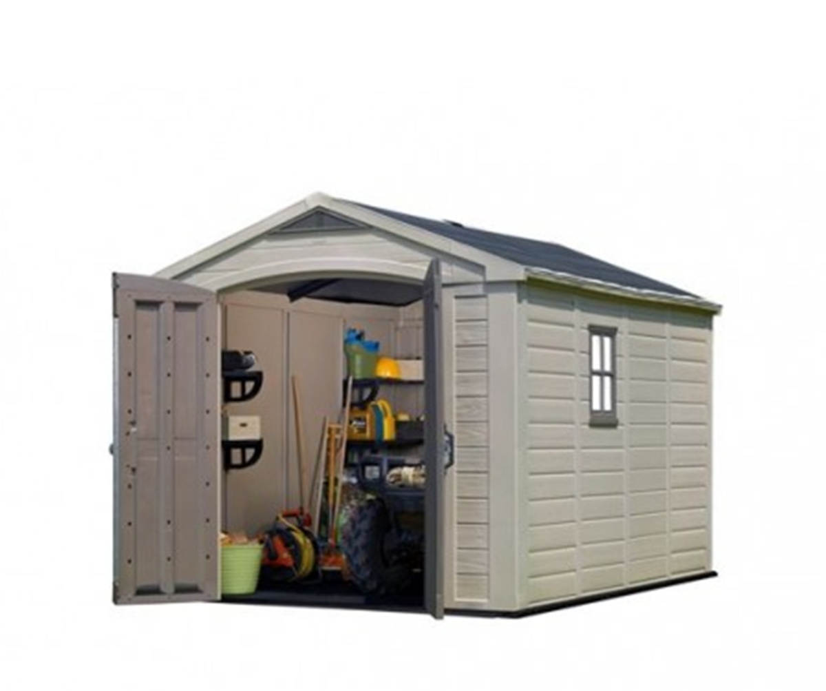 Casuta de gradina Curver Factor 8x11 cu usa dubla Casuta de gradina Curver Factor 8x11 cu usa dubla