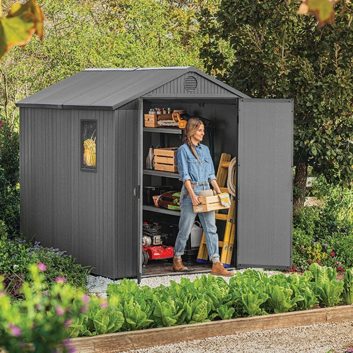 Casuta de gradina Keter Darwin 6x6 Antracit 