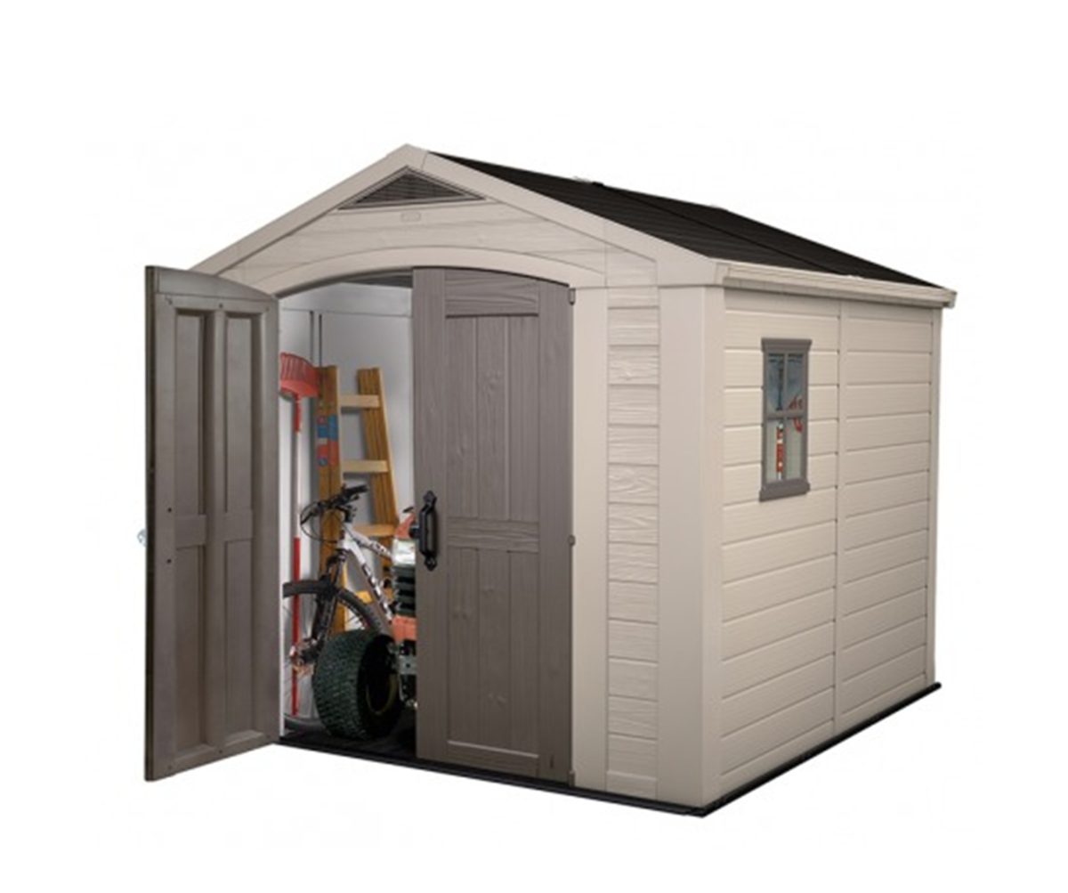 Casuta gradina Curver Factor 8x8 cu usa dubla Casuta gradina Curver Factor 8x8 cu usa dubla