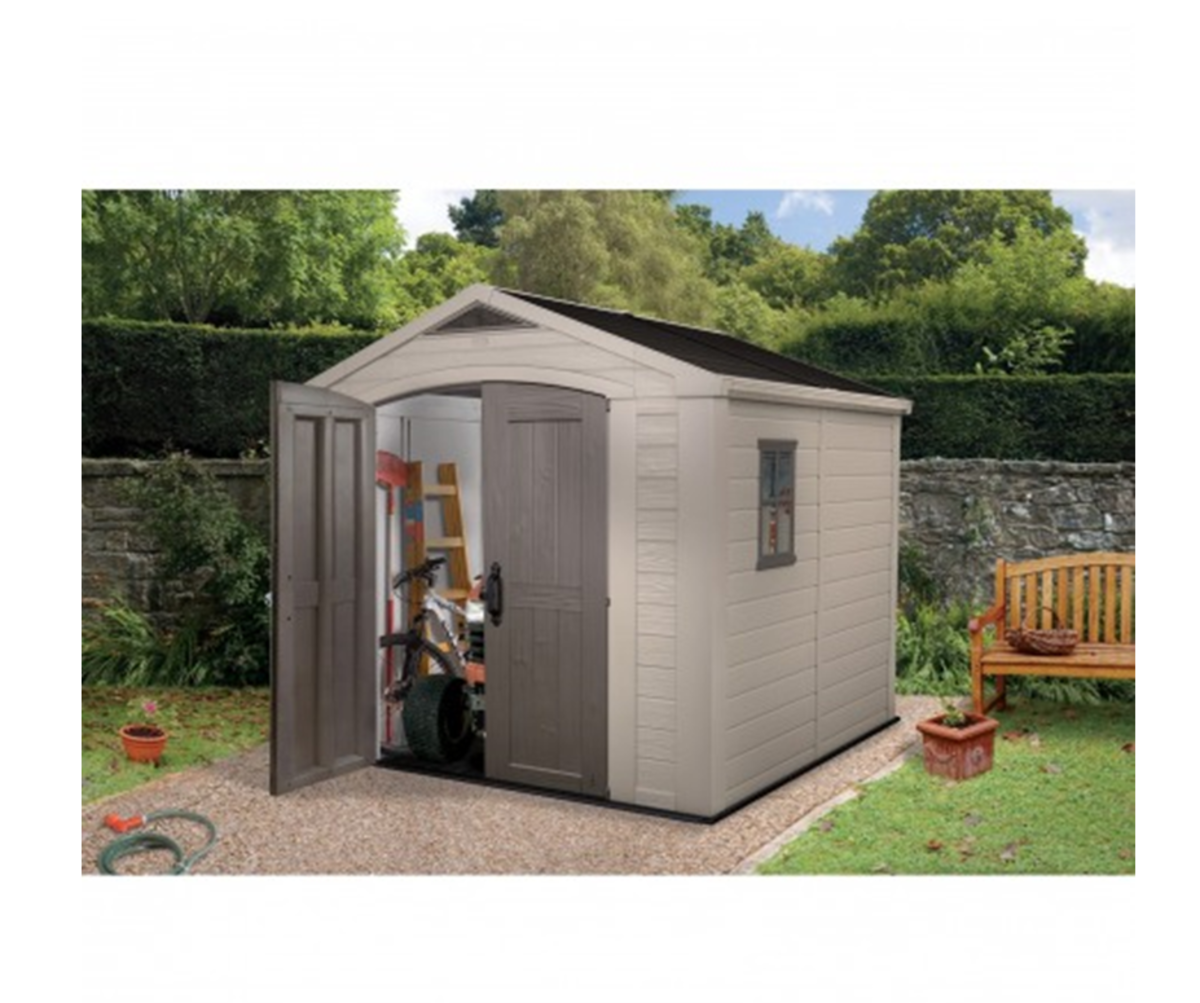 Casuta gradina Curver Factor 8x8 cu usa dubla Casuta gradina Curver Factor 8x8 cu usa dubla