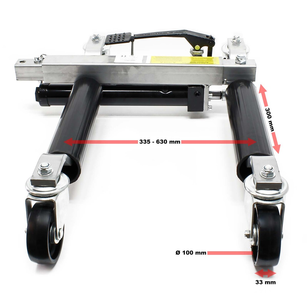 Carucioare pentru masini imobilizate cu actionare hidraulica 680 Kg - 2buc Carucioare pentru masini imobilizate cu actionare hidraulica 680 Kg - 2buc